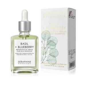 Seraphine Botanicals Basil Blueberry Reparative Oil Serum 1.01 oz 30ml ~ NIB! 💜